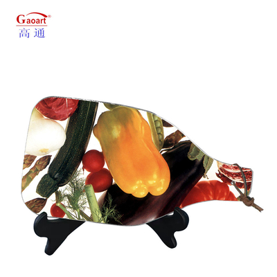 Tempered Glass Cutting Board Onbreekbaar rond keukengereedschap met aangepast logo