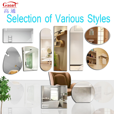 Moderne wandspiegel met onbreekbaar glas mode huis decoratieve bad montage spiegel