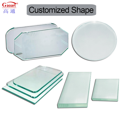 Kasten zonder raam Tablet Aanpassing Venster Beveled aangepast gehard reflecterend glas