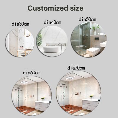 Onbreekbare Grote Muurspiegel Ronde Glas Make-up Spiegel voor Home Salon Hotel Decoratie
