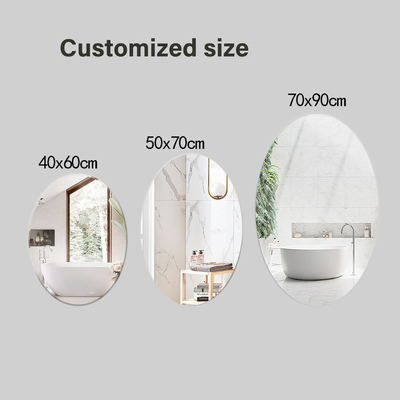 Badkamer Ovale Haarsalon Wandspiegel met Custom Modern Design en Free Standing Style