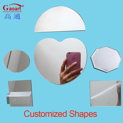 Frameless Square Kleine Decor Opblaasbare Bal Wand Spiegel voor Moderne Badkamer Decoratie