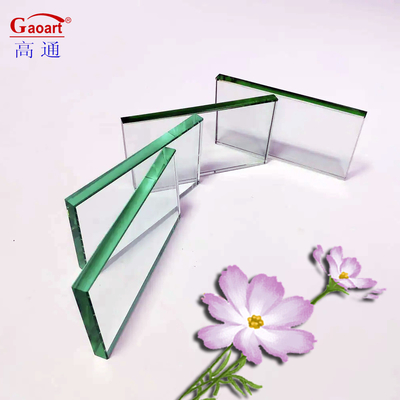 Solid Structure Hotel Customization Beveled 0,4Cm Tablet Tempered Reflective Glass