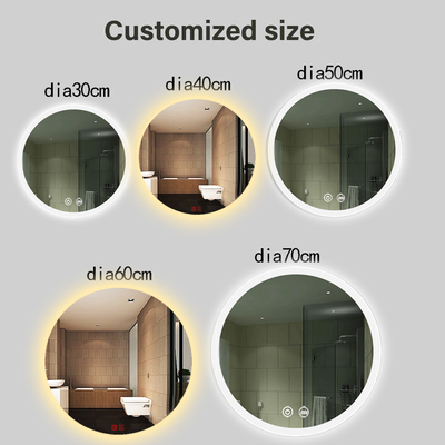 Gepersonaliseerde grootte Echte achtergrondverlichting Muur make-up Grote licht led spiegel voor badkamer decor