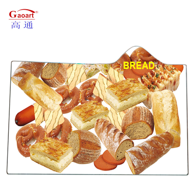 Op maat getemperd helder vierkant keuken gereedschap goed verkopen brood leeg drijvende snijplank