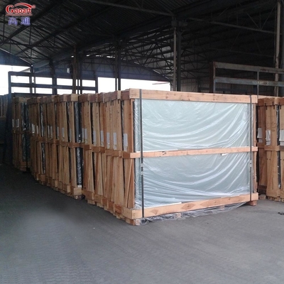 Solid Structure Customized Fire Processed Tempered Reflective Glass voor kabinet tablet