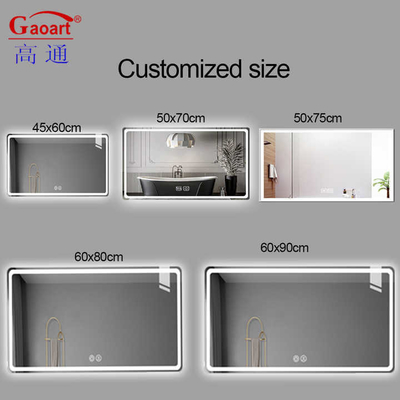 Ronde moderne LED Hello Kitty Antifog Bad Smart Make-up Mirror voor badkamerversiering