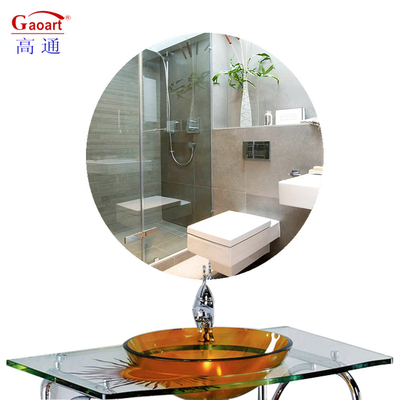 Maak een statement met deze moderne frameless ronde glas grote cirkel bad wand spiegel