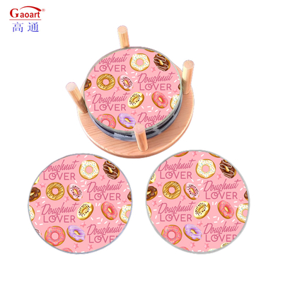 Alle seizoenen Best Custom Shape Tempered Cutting Board met Handle Wine Glass Coaster
