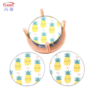 Gewaardeerd vierkant brood Float Cut Blank Custom Shape Cutting Board met Wine Glass Coaster