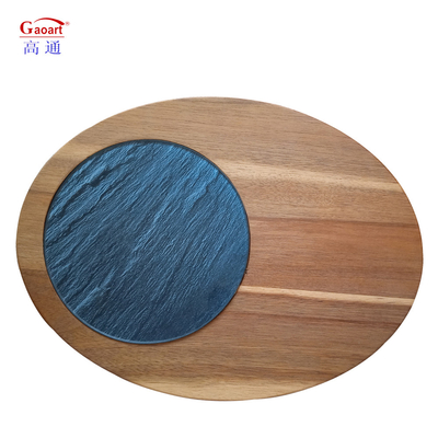 Gewaardeerd vierkant brood Float Cut Blank Custom Shape Cutting Board met Wine Glass Coaster