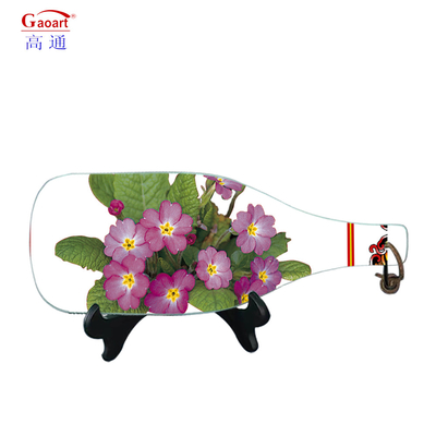 Functionele keuken accessoire glas snijplank met handvat en fruit design stijl