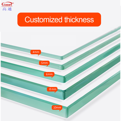 Solid Structure Flat Customized Beveled Tempered Reflective Glass voor dome aanpassing