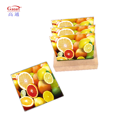 Gepersonaliseerde grootte Keuken getemperde snijplank met handvat en glazen coaster functie