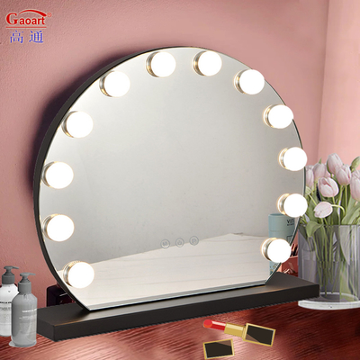 Hollywood Chorome Light Vanity verlichtde vul Led Custom Make-up Mirror met metalen glas