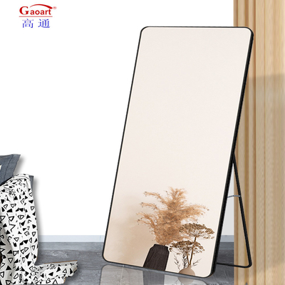 Mode badkamermeubilair Volle lengte Beveled Sticker Mirror met aangepaste grootte