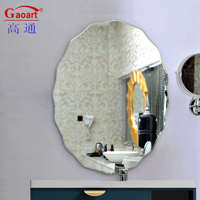 Modern ontwerp maat Barber Espejo Decoratie voor grote schoonheid Stervormige wand Badkamer