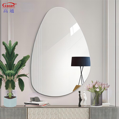 Home Decor Onregelmatige Muur Schoonheidssalon Grote jurk Badmeubilair Barber Station Spiegel