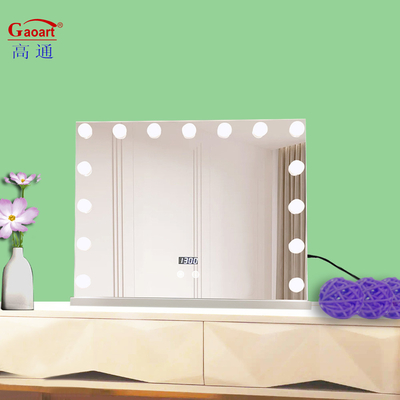 Populair Design Make-up Vanity Led Custom Big Lighting Home Decor Met gloeilamp Spiegel