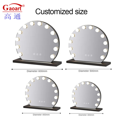 Extra LOGO Ja Custom Chrome LED gloeilamp Hollywood spiegel voor modieuze ijdelheid