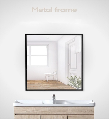 Alledaagse Aluminium Staande vloer kapper Zwarte badkamer Wand hangende spiegel