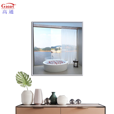 Wandspiegel Grote staande vloer Aluminium Gold Metal Zwart Badkamer Decor Met Frame