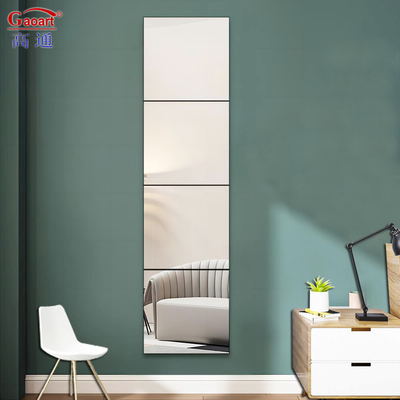 Custom Home Decor Kleine Splicing Luxe lange badkamer Wandglas spiegels voor elke dag