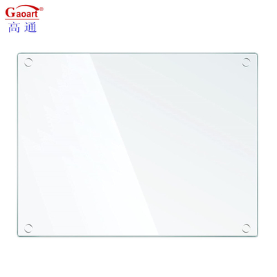 Rechthoekige 4 mm gehard gehard glas snijplank voor keuken met aangepast ontwerp
