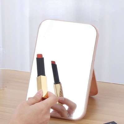 Mini Make-up Vanity Dressing Square Compact Met Logo Spiegel Voor Mode Design Stijl