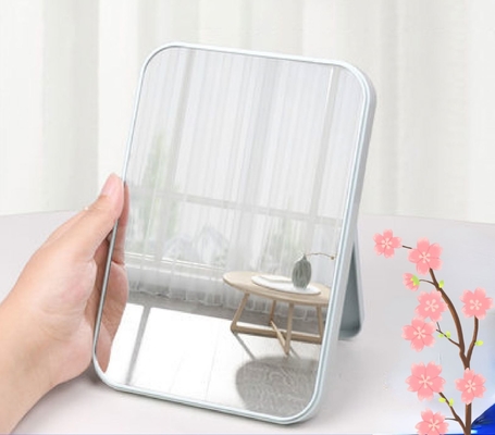 Mini Make-up Vanity Dressing Square Compact Met Logo Spiegel Voor Mode Design Stijl