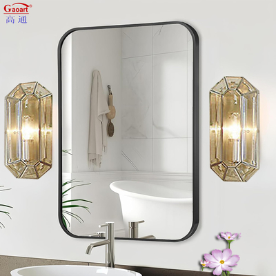 Top Mode Aluminium Frame Stick Dressing Gold Huge Muurspiegel met aangepaste maat