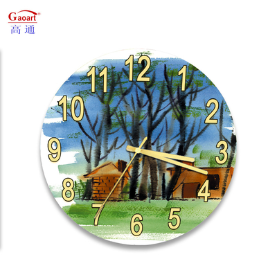 Moderne eenzijdige geharmoniseerde glaswandhorloge voor huiskamer