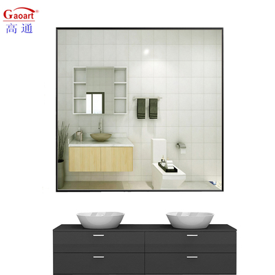 De grote gouden metalen aluminium staande vloer wand badkamer Home Decor met glazen spiegel