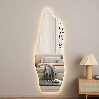 Gelicentieerde zilveren spiegel LED waterdichte badkamer douche voor huis decoratie en woonkamer