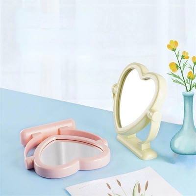 Kleine tafeltopstand Draagbare cosmetische spiegel Individuele kartonnen verpakking voor make-up