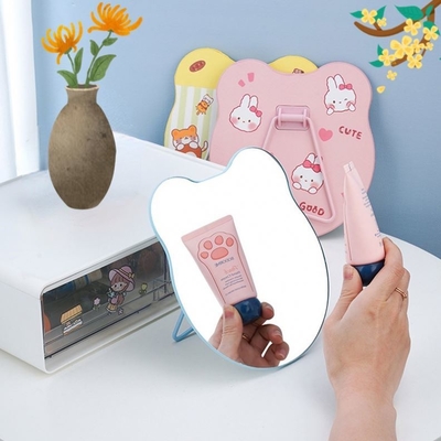 Mini Ronde Custom Pocket Hartvormige Verstelbare Licht Make-up Mirror voor Lady Dressing