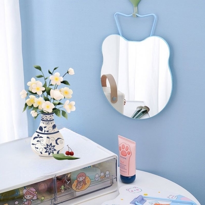 Mini Ronde Custom Pocket Hartvormige Verstelbare Licht Make-up Mirror voor Lady Dressing