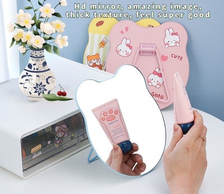 Mini Ronde Custom Pocket Hartvormige Verstelbare Licht Make-up Mirror voor Lady Dressing