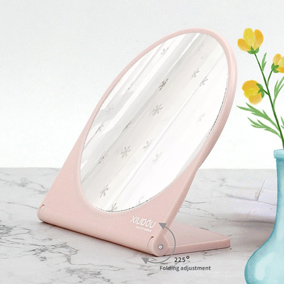 Extra LOGO Plastic glas spiegel staande make-up tafel voor desktop draagbare make-up