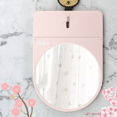 Extra LOGO Plastic glas spiegel staande make-up tafel voor desktop draagbare make-up