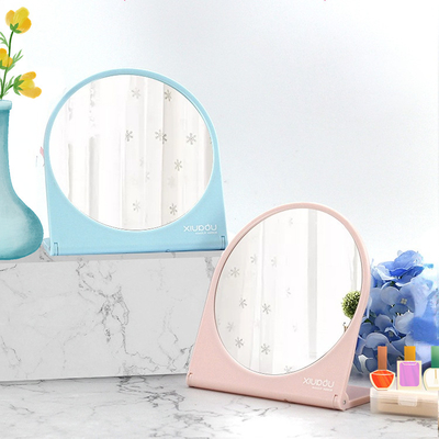 Extra LOGO Plastic glas spiegel staande make-up tafel voor desktop draagbare make-up