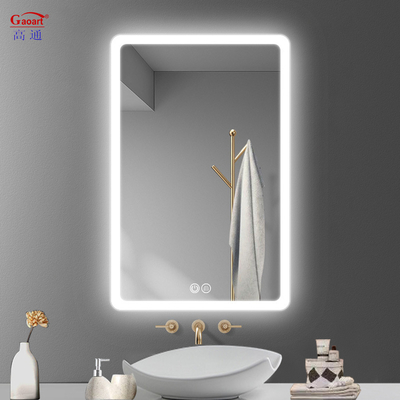 Moderne Hello Kitty Foogloze douche Slimme make-up Draagbare spiegel wand met LED-licht spiegel