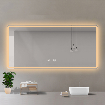 Badkamer spiegel licht led in modern ontwerp voor draagbare slimme make-up mistloze douche