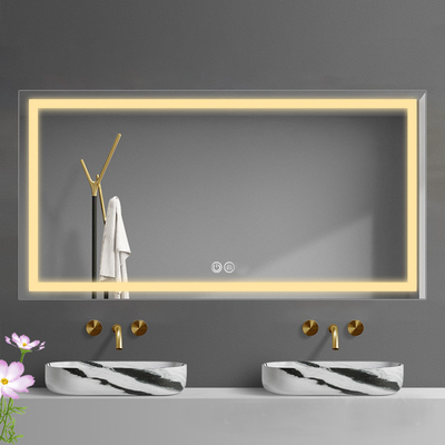 Badkamer spiegel licht led in modern ontwerp voor draagbare slimme make-up mistloze douche