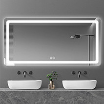 Badkamer spiegel licht led in modern ontwerp voor draagbare slimme make-up mistloze douche