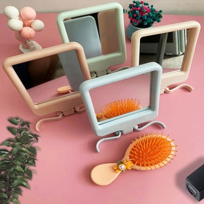 Vrouwelijke kleding Hartvormige zak Verstelbare make-up Compacte mini spiegel met Qualit