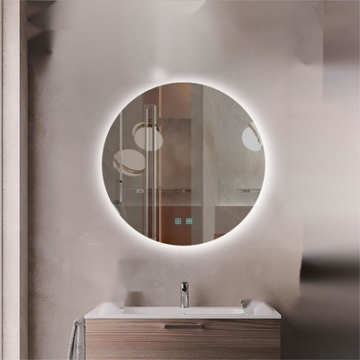 Smart Touch Screen LED badkamer spiegel voor hotel aangepast formaat Bevelled decor spiegel