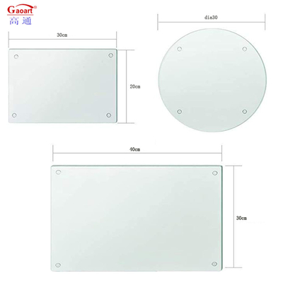 Keuken Accessoires Toughened Square Tempered Glass Cheese Cutting Board voor het hele seizoen