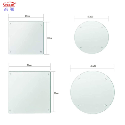 Keuken Accessoires Toughened Square Tempered Glass Cheese Cutting Board voor het hele seizoen