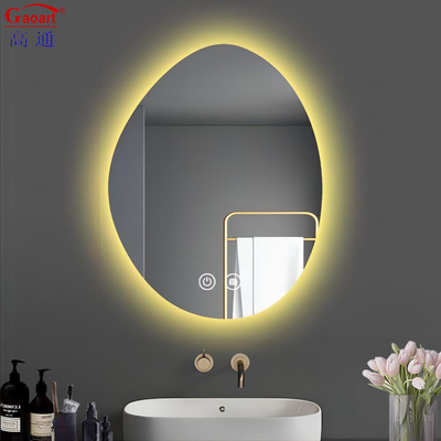 Verlicht glas waterdicht gevelde slimme badkamer bad spiegel met LED voor huis decor